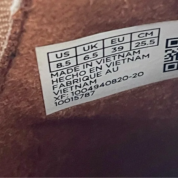 Toms Kelsey Tan Brown Casual Leather Wedge Ankle Booties Boots Shoes Size 8.5 - Picture 12 of 12